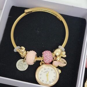 Charm Bangle Watch. Non-tarnish.